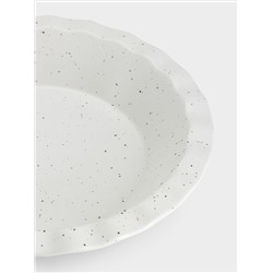 Форма для запекания, 25 см, фарфор P, круглая, молочная, в крапинку, Speckle