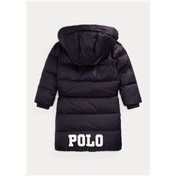 Girls 2-6x Water-Repellent Long Down Jacket