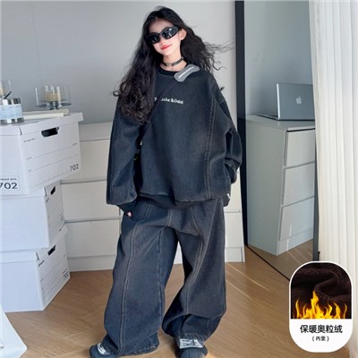 Джинсовый костюм для девочек