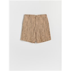 Shorts aus Struktur-Jersey im Regular-Fit