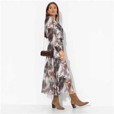 Платье на подкладе, Летящие мгновения (grey)