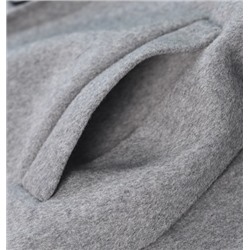 Двубортное шерстяное пальто средней длины АЙСИК*Л