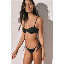 Braga bikini clásica tiras negra