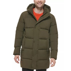 CALVIN KLEIN Men's Long Stretch Quilted Puffer Jacket