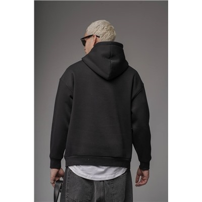 Худи с надписью черный