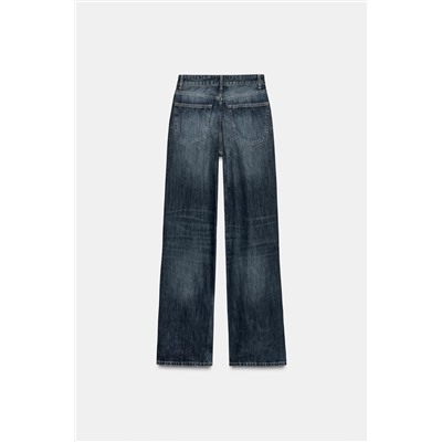 JEANS TRF WIDE LEG TIRO ALTO FULL LENGTH