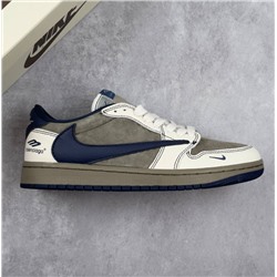 Travis Scott x Fragment Design x Air Jordan 1 Low OG SP AJ1 乔1 Balenciag*a