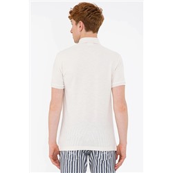 Erkek Krem Polo Yaka Tişört