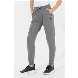 Kadın Gri Melanj Jogger Eşofman Altı