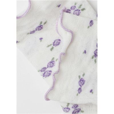 Kurze Socken mit romantischem Rand Eco