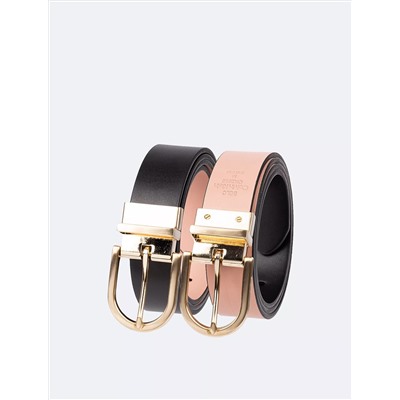 Reversible Round Buckle Belt