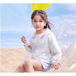 Детская солнцезащитная ветровка  Экспорт  Материал: полиэстер (солнцезащитная быстросохнущая ткань)