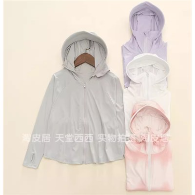 Солнцезащитная куртка УФ для девочек с козырьком (110-160)