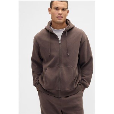 Vintage Soft Oversized Zip Hoodie