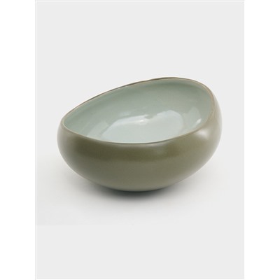 Салатник, 15 см, 0.55 л, зелёный, Organica