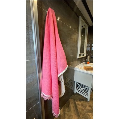 Mujo Home Collection Müslin Peştamal-banyo Havlusu-plaj Havlusu 90*200cm %100 Organik 4 Katlı Müslin