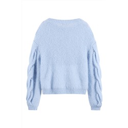 Jersey de lana y mohair Celeste