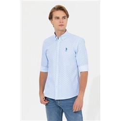 Erkek Açık Mavi Uzun Kollu Gömlek