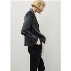 Jeans skinny tiro medio