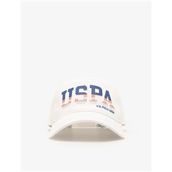 WOMENS RED WHITE AND BLUE USPA RHINESTONE HAT
