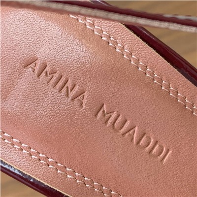 Слингбэки с квадратным носом на широком устойчивом каблуке (натуральная кожа)