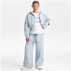 Детская укороченная кофта на замке с капюшоном  ГУЛИВЕ*Р  Экспорт в Россию  В красивом голубом цвете Материал: хлопок 56%, полиэстер 40%, эластичной волокно 4%