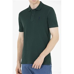 Erkek Koyu Yeşil Basic Polo Yaka Tişört