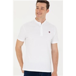 Erkek Beyaz Hakim Yaka Tişört