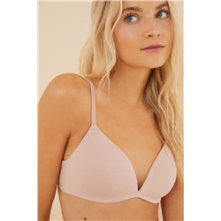 CHARMING Sujetador triangular algodón nude