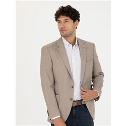 Açık Kahverengi Ekstra Slim Fit Spor Ceket