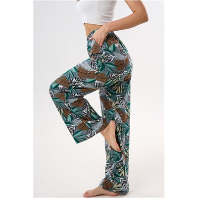 Брюки палаццо домашние широкие