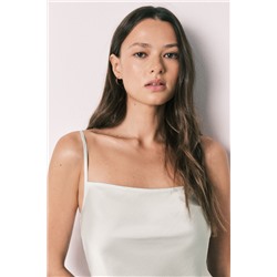 Camisón midi tirantes satén verde