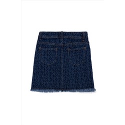 Kız Çocuk Mavi Jean Etek