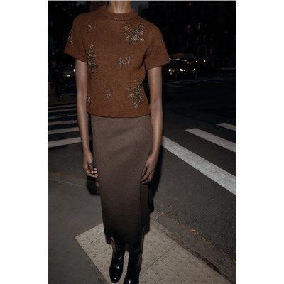 JERSEY MANGA CORTA PUNTO ABALORIOS