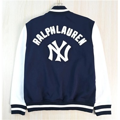 Куртка бейсбольная из флиса с аппликацией в виде букв RALPH LAURE*N