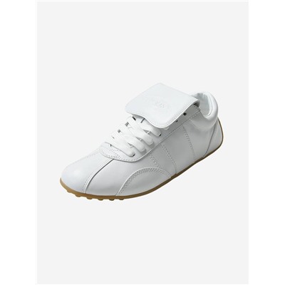 Женские кроссовки  из матовой и лакированной кожи