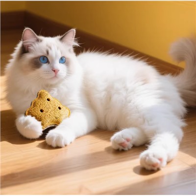 Игрушка для кошек из люфы. В наборе 3 игрушки