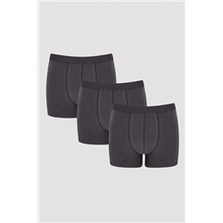 Penti Erkek Basic Tripple 3'lü Antrasit Boxer