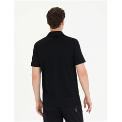 Siyah Slim Fit Polo Yaka Tişört