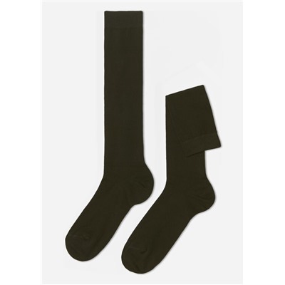 Lange Herrensocken aus Winterbaumwolle
