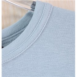 Женская футболка из мягкой эластичной хлопковой смеси с круглым вырезом и длинным рукавом МАССИМО Д