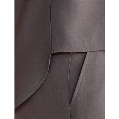 Укороченная блузка с V вырезом из плотного лиоцелла