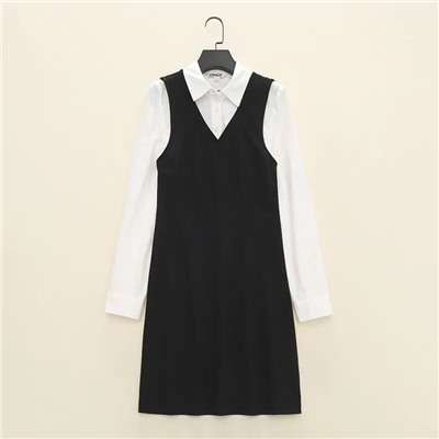 Платье с фальш рубашкой  ONL*Y