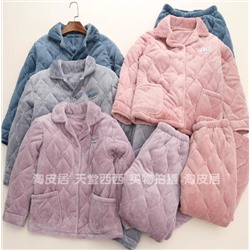 Утепленная флисовая пижама