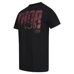 THOR MARVEL Text Herren T-Shirt FBMTS312BLK
