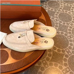 Женские мокасины без пятки   ЛОРО ПИАН*О 🤍 (Натуральная замша)