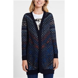 Chaqueta abierta punto fino