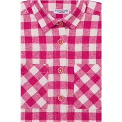 Kız Çocuk Nar Çiçeği Uzun Kollu Gömlek