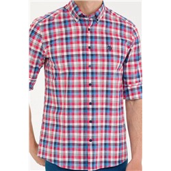 Erkek Kırmızı Uzun Kollu Gömlek