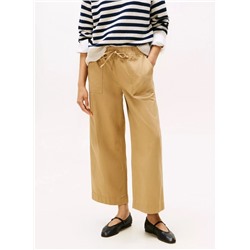Herringbone Twill Wide-Leg Pant